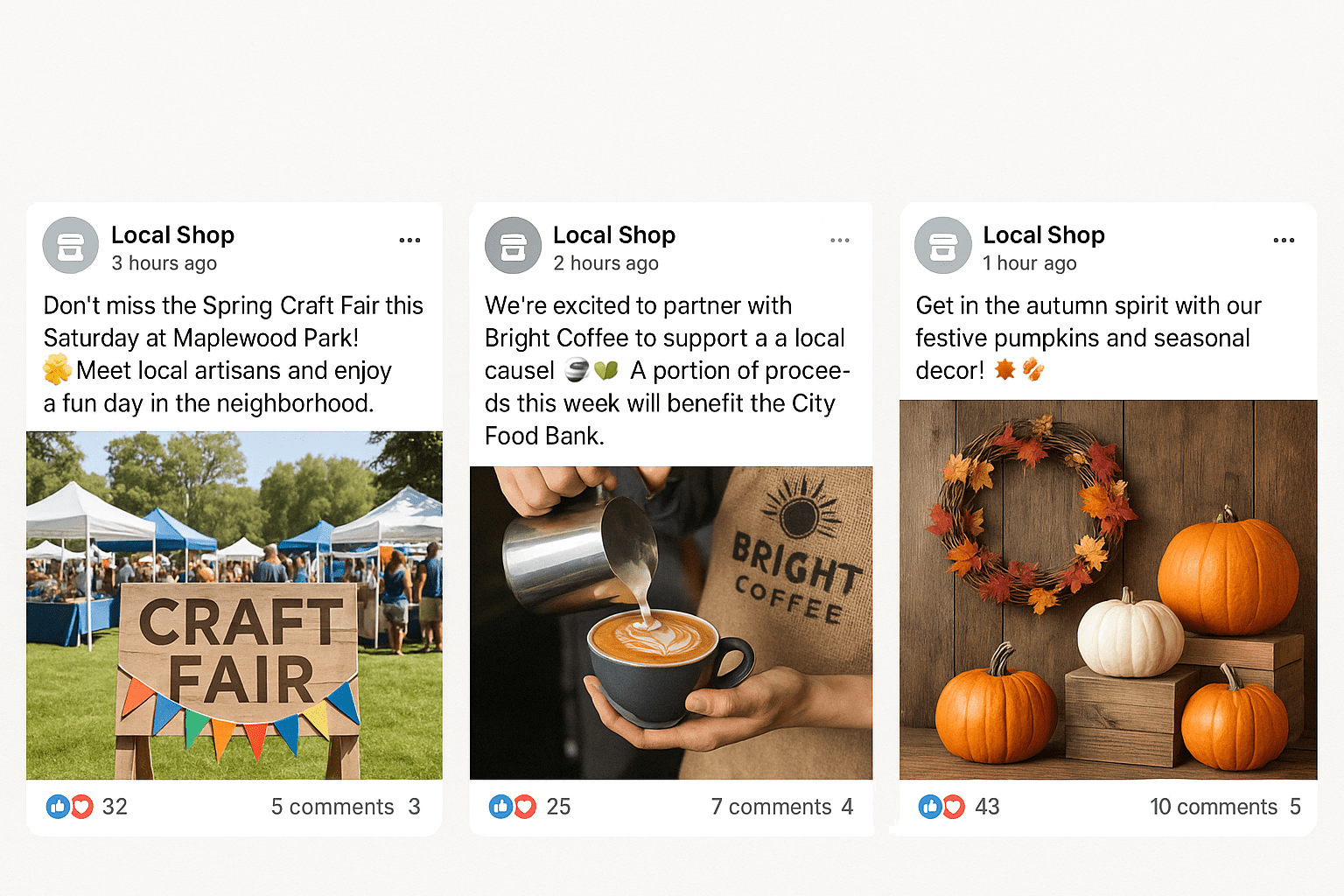 Facebook advertising interface showing local business targeting options including geographic radius, interest targeting, and audience development tools
